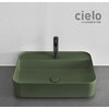 Керамическая раковина 60 см Cielo Shui Comfort, зеленый (SHCOLARF-AG) На столешницу, На тумбу, Подвесные Прямоугольные