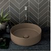 Раковина накладная 40 см Cielo Shui Comfort, коричневый (SHCOLAT40-AN) На столешницу, На тумбу Круглые