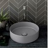 Раковина накладная 40 см Cielo Shui Comfort, серый (SHCOLAT40-BR) На столешницу, На тумбу Круглые