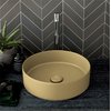 Раковина накладная 40 см Cielo Shui Comfort, песочный (SHCOLAT40-CN) На столешницу, На тумбу Круглые