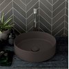 Раковина накладна 40 см Cielo Shui Comfort, темно-коричневий (SHCOLAT40-FN) На стільницю, На тумбу 