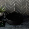 Раковина накладная 40 см Cielo Shui Comfort, черный (SHCOLAT40-N) На столешницу, На тумбу Круглые
