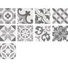 Плитка Wow Cement Tradition Decor Mix Grey 18.5 * 18.5 (107946) Для кухні, Для громадських приміщень, Для житлових приміщень, Для ванної