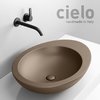 Керамическая раковина 60 см Cielo Le Giare, коричневый (LGLA60-AN) На столешницу, На тумбу Овальные