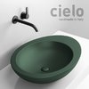 Керамічна раковина 60 см Cielo Le Giare, темно-зелений (LGLA60-MU) На стільницю, На тумбу 