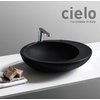Керамическая раковина 60 см Cielo Le Giare, черный (LGLA60-N) На столешницу, На тумбу Овальные