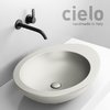 Керамическая раковина 60 см Cielo Le Giare, светло-серый (LGLA60-PM) На столешницу, На тумбу Овальные