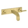 Смеситель для раковины Axor Citterio, Brushed Brass (39148950) Для раковины Латунь