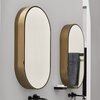 Дзеркальна шафка 50 см Cielo I Catini Oval Box, Brushed Bronze (CASPCO-BZ) Cielo Дзеркальні шафи
