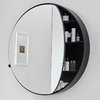 Зеркальный шкафчик 75 см Cielo I Catini Round Box, Cemento (CASPCT75-CM) Cielo Зеркальные шкафы