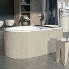 Ванна отдельностоящая Cielo Arcadia Cibele 160*86 см (CIBELE-White+CIBATC-RS) Cielo Овальные