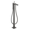 Напольный смеситель для ванны Axor Citterio, Brushed Black Chrome (39451340) Для ванны Черный