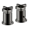 Термостатический смеситель для ванны Axor Citterio, Polished Black Chrome (39480330) Для ванны Черный
