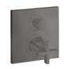 Термостатический смеситель на 1 потребитель Axor Citterio, Brushed Black Chrome (39705340) Для ванны, Для душа Черный