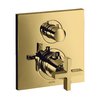 Термостатический смеситель на 1 потребитель Axor Citterio, Polished Gold Optic (39705990) Для ванны, Для душа Золото