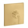 Термостатический смеситель Axor Citterio, Brushed Gold Optic (39711250) Для ванны, Для душа Золото