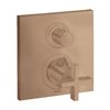 Термостатичний змішувач на 2 споживача Axor Citterio, Brushed Red Gold (39725310) Для ванни, Для душа Червоне золото