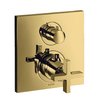Термостатичний змішувач на 2 споживача Axor Citterio, Polished Gold Optic (39725990) Для ванни, Для душа Золото