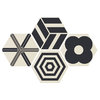 Плитка Ornamenta Corebasics Patchwork White Hexagon D60 (CB60PATCHW) Ornamenta Для кухни, Для общественных помещений, Для жилых помещений, Для ванной