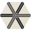 Плитка Ornamenta Corebasics Plot White Hexagon D60 (CB60PLW) Ornamenta Для кухни, Для общественных помещений, Для жилых помещений, Для ванной