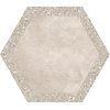 Плитка Ornamenta Cocciopesto Terracotta + Sabbia Hexagon D60 (CP60TCS) Ornamenta Для кухні, Для громадських приміщень, Для житлових приміщень, Для ванної