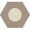 Плитка Ornamenta Corebasics Dot-Negative Ivory Hexagon D60 (CB60DNI) Ornamenta Для кухни, Для общественных помещений, Для жилых помещений, Для ванной