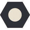Плитка Ornamenta Corebasics Dot-Negative White Hexagon D60 (CB60DNW) Ornamenta Для кухні, Для громадських приміщень, Для житлових приміщень, Для ванної