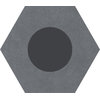 Плитка Ornamenta Corebasics Dot-Positive Grey Hexagon D60 (CB60DPG) Ornamenta Для кухні, Для громадських приміщень, Для житлових приміщень, Для ванної