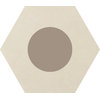 Плитка Ornamenta Corebasics Dot-Positive Ivory Hexagon D60 (CB60DPI) Ornamenta Для кухні, Для громадських приміщень, Для житлових приміщень, Для ванної