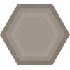 Плитка Ornamenta Corebasics Honeycomb Ashgrey Hexagon D60 (CB60HA) Ornamenta Для кухни, Для общественных помещений, Для жилых помещений, Для ванной