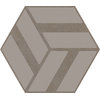 Плитка Ornamenta Corebasics Run-Up Ashgrey Hexagon D60 (CB60RA) Ornamenta Для кухни, Для общественных помещений, Для жилых помещений, Для ванной