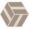 Плитка Ornamenta Corebasics Run-Up Ivory Hexagon D60 (CB60RI) Ornamenta Для кухни, Для общественных помещений, Для жилых помещений, Для ванной