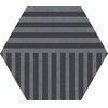Плитка Ornamenta Corebasics Stripes Grey Hexagon D60 (CB60SG) Ornamenta Для кухни, Для общественных помещений, Для жилых помещений, Для ванной