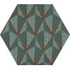 Плитка Ornamenta Décor Diamond Hexagon D23 (DE23DA) Ornamenta Для кухни, Для общественных помещений, Для жилых помещений, Для ванной