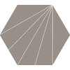Плитка Ornamenta Electra Ray Taupe Hexagon D40 (EL40RT) Ornamenta Для кухни, Для общественных помещений, Для жилых помещений, Для ванной