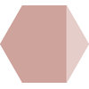 Плитка Ornamenta Electra Triangle Rose Hexagon D40 (EL40TR) Ornamenta Для кухни, Для общественных помещений, Для жилых помещений, Для ванной