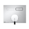 Одноважільний змішувач на 1 споживач Gessi Hi-Fi (63061-031) Для ванни, Для душа Хром