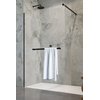 Душевая перегородка Radaway Modo New Black II с полотенце держателем 115 см (389115-54-01W) walk-in Прозрачное