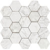 Плитка Piemme Valentino Majestic Hexagon Apuanian White Lev 34*36 (02642) Для кухні, Для громадських приміщень, Для житлових приміщень, Для ванної