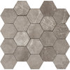 Плитка Piemme Valentino Majestic Hexagon Supreme Grey Lev 34*36 (02618) Для кухні, Для громадських приміщень, Для житлових приміщень, Для ванної