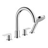 Смеситель на борт ванны Hansgrohe Vernis Shape, хром (71459000) Для ванны Хром