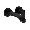 Настенный смеситель для раковины Hansgrohe Vivenis, черный матовый (75050670) Для раковины Черный матовый