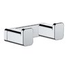 Подвійний гачок Hansgrohe AddStoris, хром (41755000) Гачки для халатів, рушників Hansgrohe