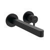 Настенный смеситель для раковины Hansgrohe Finoris, черный матовый (76050670) Для раковины Черный матовый
