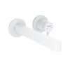 Настенный смеситель для раковины Hansgrohe Finoris, белый матовый (76050700) Для раковины Белый матовый
