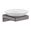 Мыльница Hansgrohe AddStoris, черный-хром матовый (41746340) Мыльницы Hansgrohe