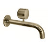 Змішувач для раковини настінний Fantini Aboutwater AF / 21, Matt British Gold PVD (27 P6 A613B + A613A) Для раковини Золото