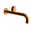 Змішувач для раковини настінний Fantini Aboutwater AF / 21, Matt Copper PVD (27 P9 A713B + M011A) Для раковини Мідь