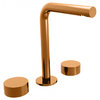 Смеситель для раковины на 3 отверстия с высоким изливом Fantini Aboutwater AF/21, Matt Copper PVD (27 P9 A206WF) Для раковины Медь
