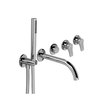Смеситель для ванны Fantini Aboutwater AL/23, хром (26 02 B719B+R019A) Для ванны Хром